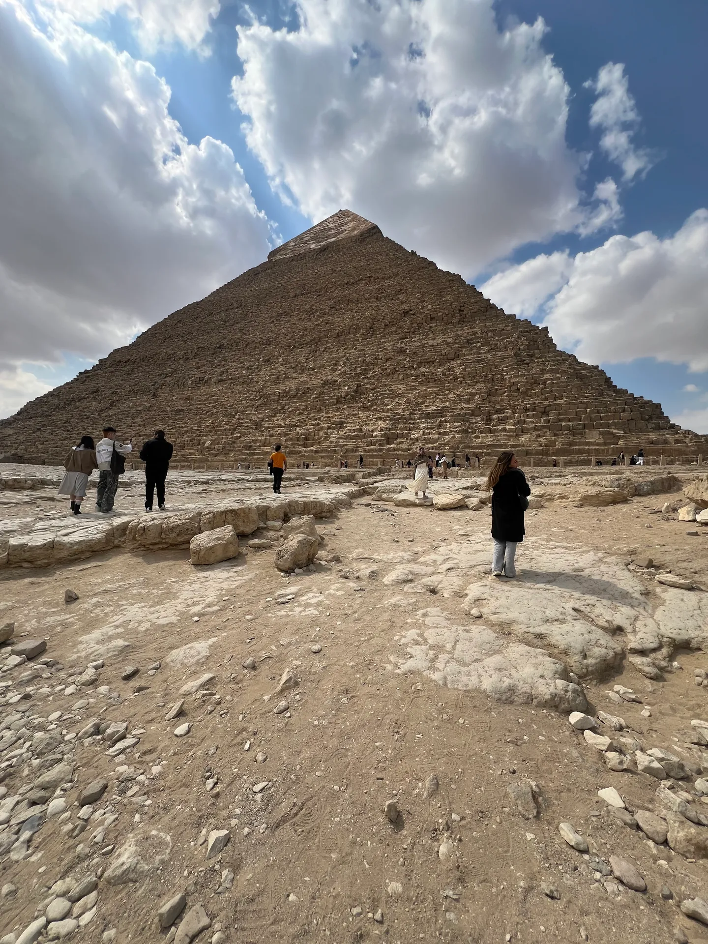 Approach to the Great Pyramid during the Cairo VIP trip